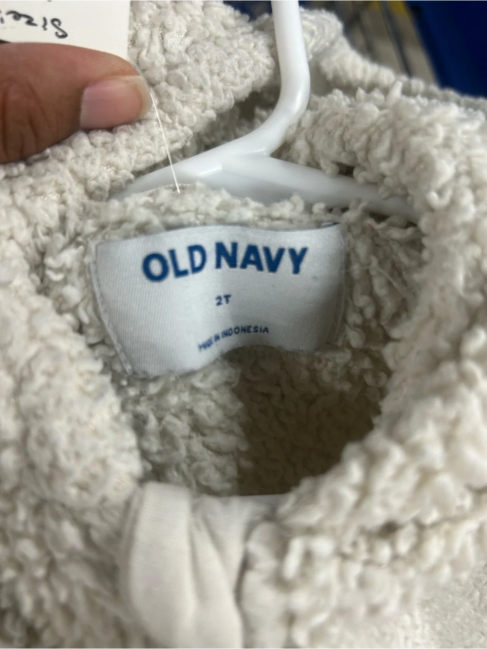 Old Navy plush sherpa